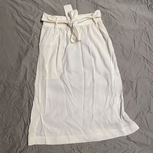 Wilfred cream midi skirt